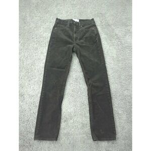 GAP Pants Womens 26/2R Brown Corduroy Vintage Slim High Rise Stretch Casual
